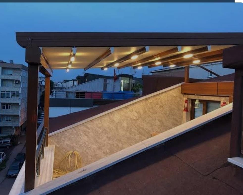 Otomatik Pergola Sistemi, Çekmeköy - Teknik Dizayn Alüminyum