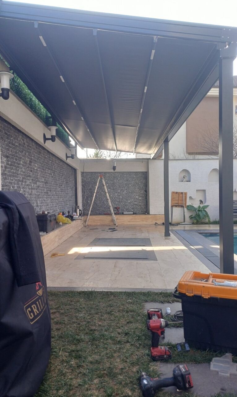 Bioklimatik Pergola Sistemi - Teknik Dizayn Alüminyum